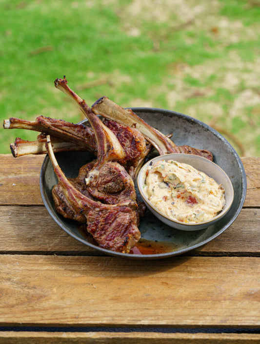 Lamb Cutlets with Tomato Butter